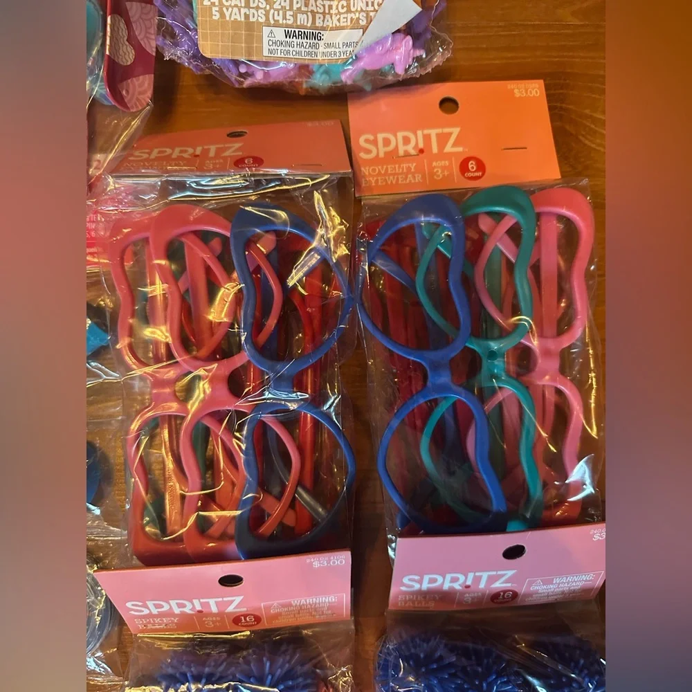 Lot of Valentines Day Spritz Party Favors
